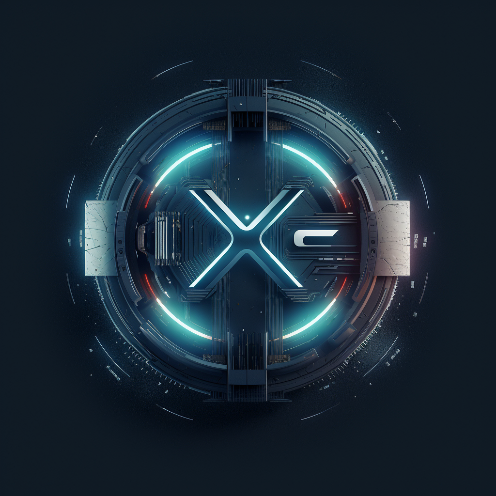 Futuristic logo design with B O X letters