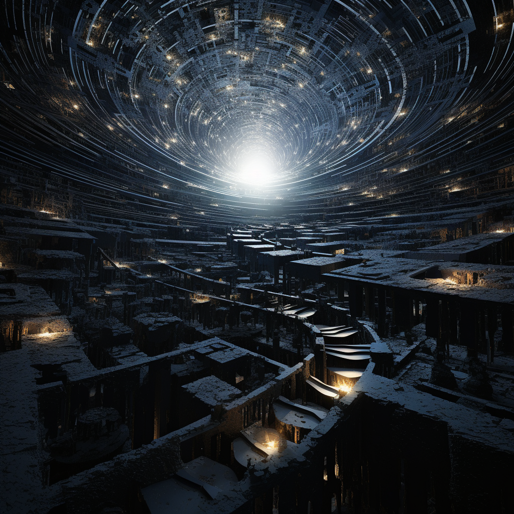 Futuristic Dark Energy Artwork