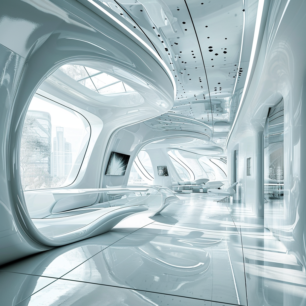 Futuristic office space design