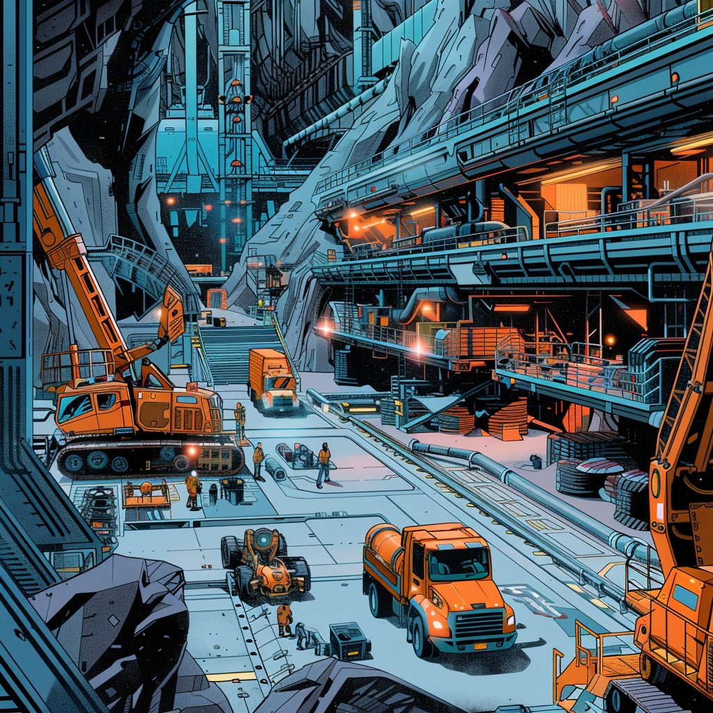 Sci-Fi Facility Heavy Vehicles Art