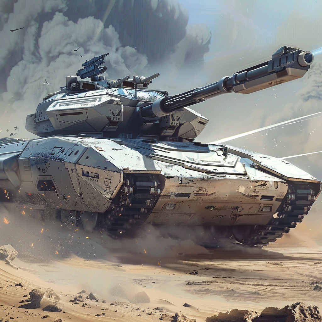 Futuristic Tank Weaponry Concept Art