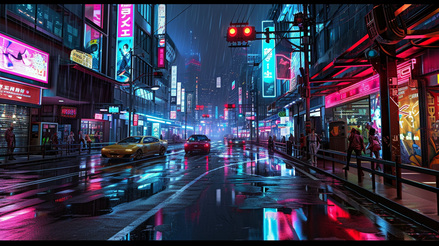 Midjourney Prompt - Futuristic Tokyo Cyberpunk Neon Anime