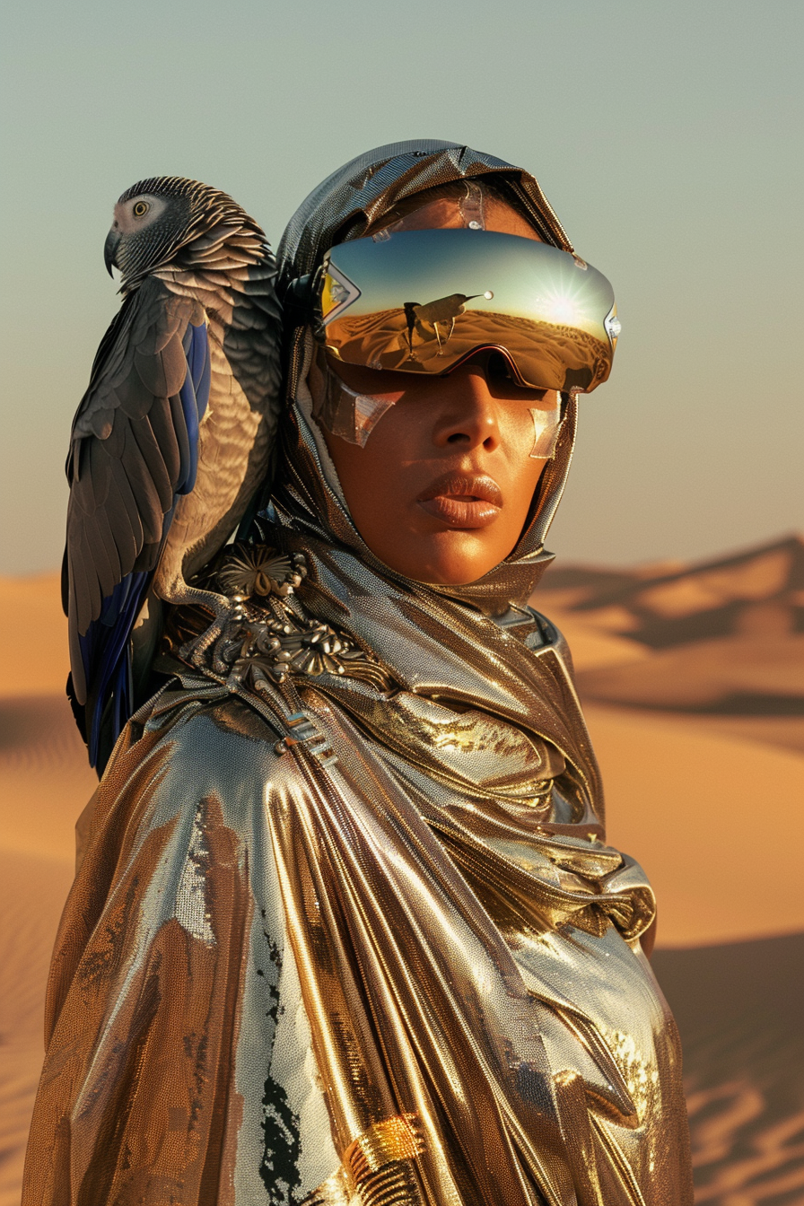 Vogue Editorial Futuristic Arab Woman