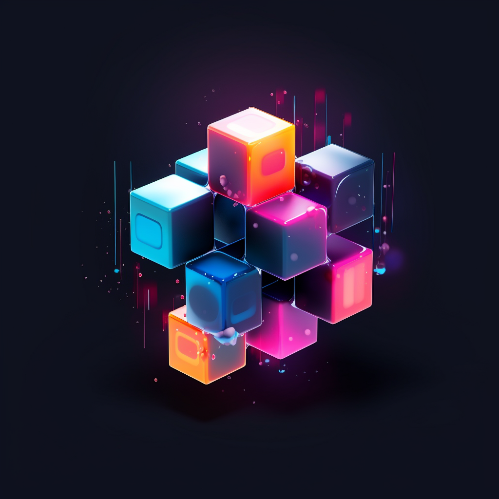 Futuristic Logo Cube Abstract Imaginative Modern