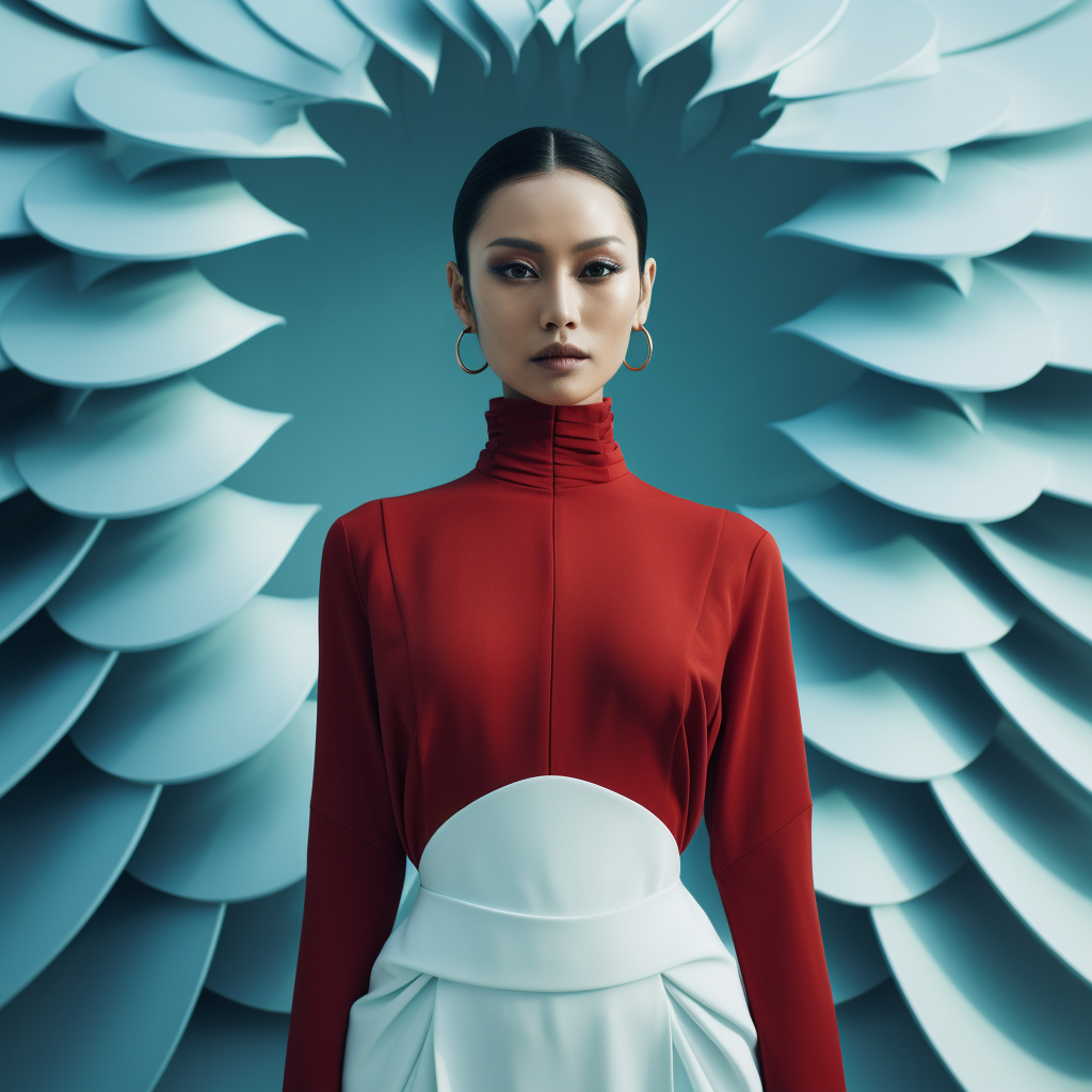 Model in Futuristic Ao Dai