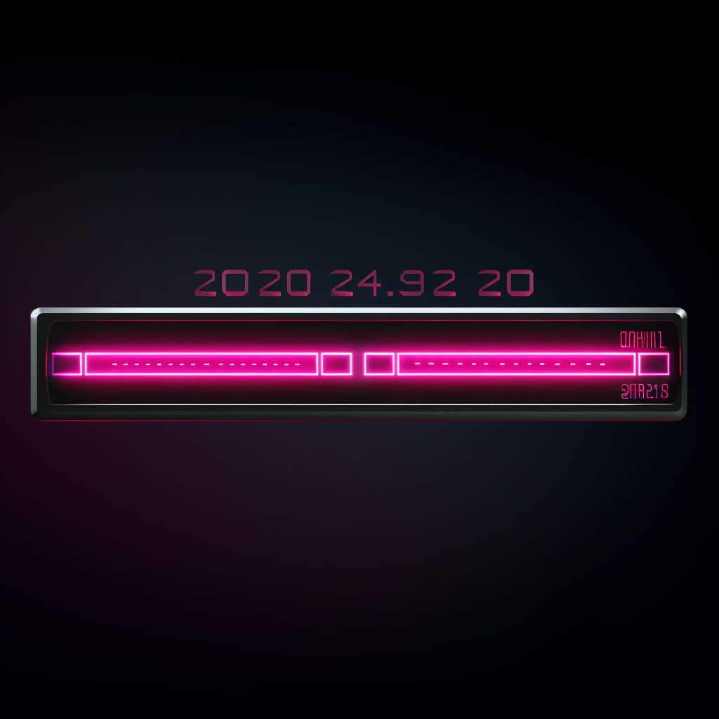 Futuristic progress bar in 2024