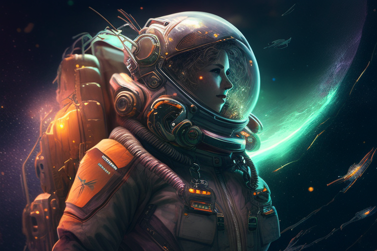 Futuristic Space Suit Artwork