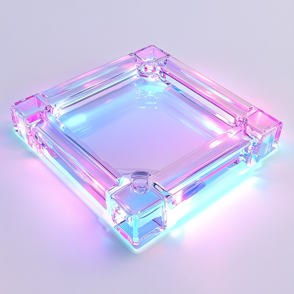 Frozen square techno CD case