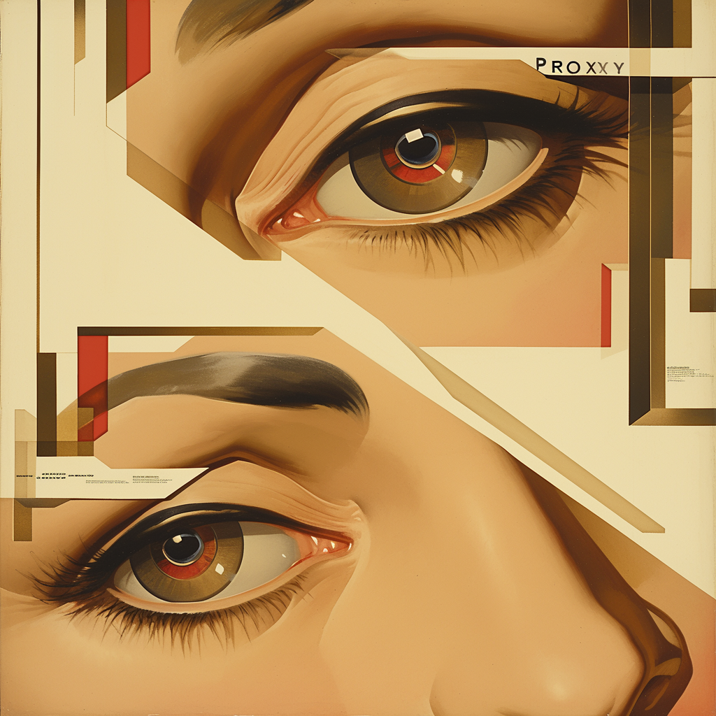 PROXY Technology Poster by Tamara de Lempicka