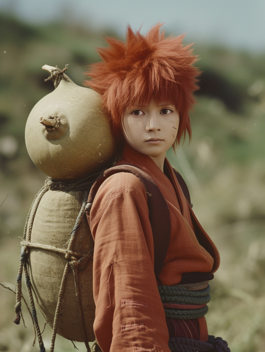 Gaara with his large gourd accessory