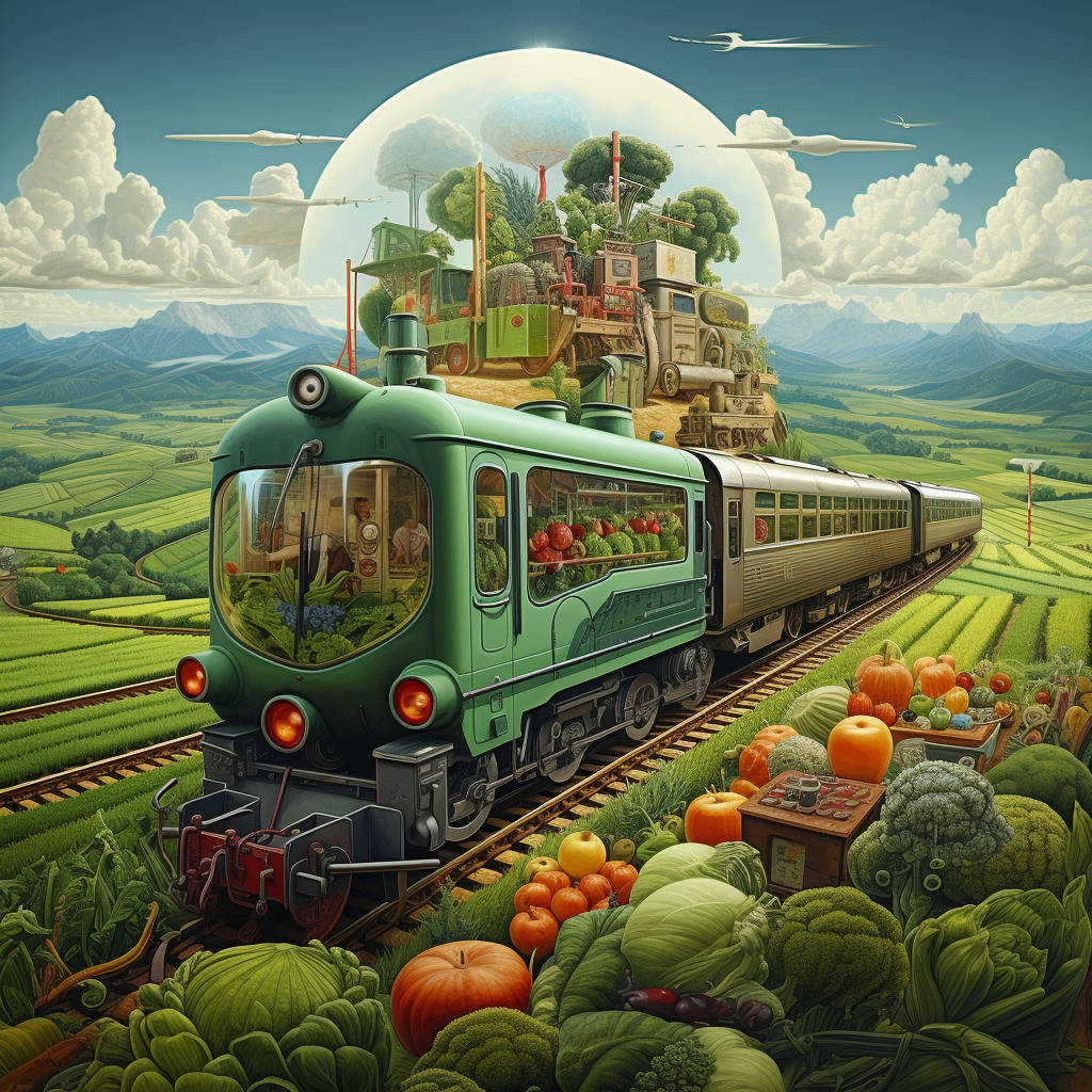 Perpendicular Gadgets and Farms Train