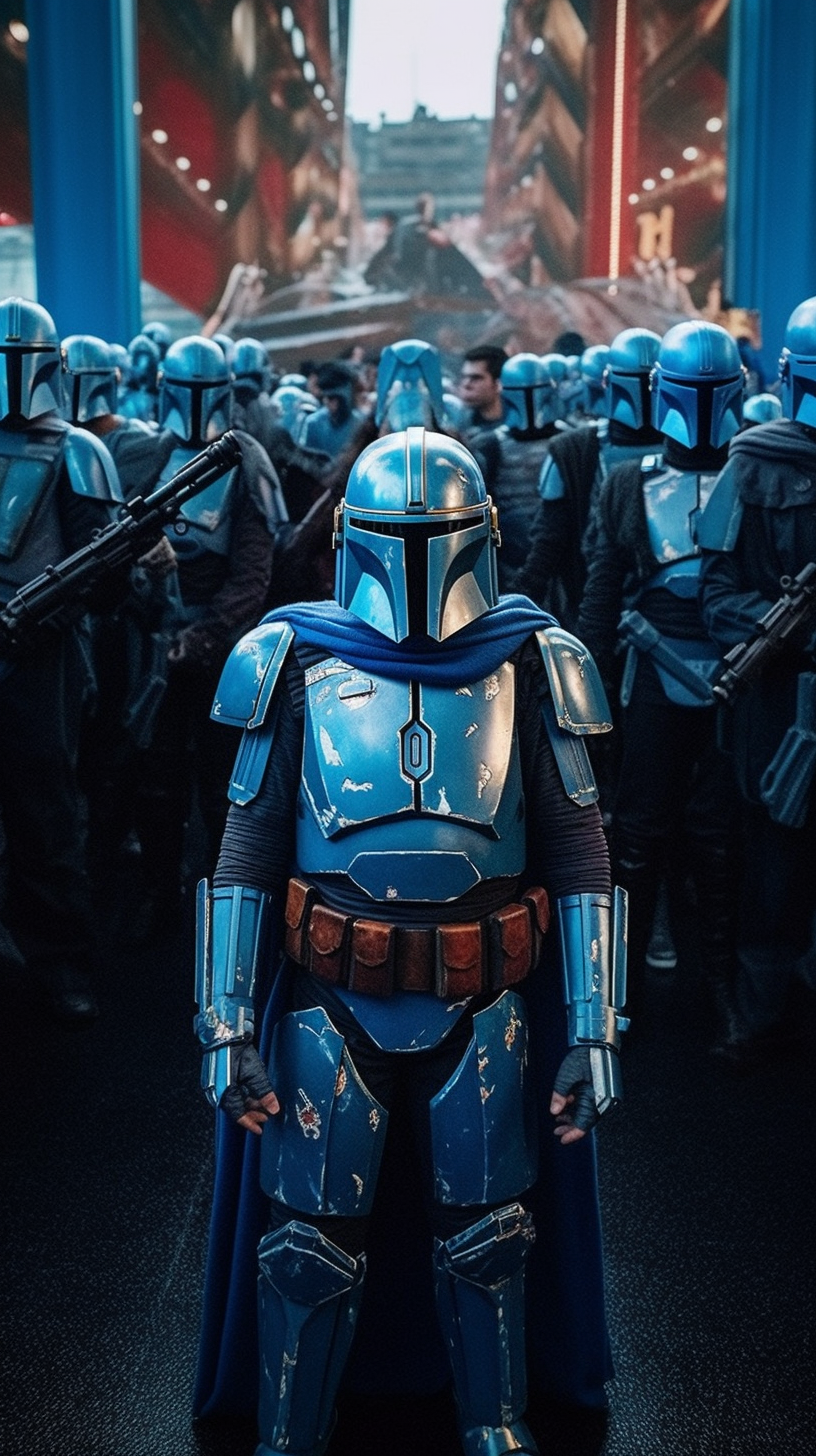 Galactic Imperial Supreme with Blue Stormtroopers