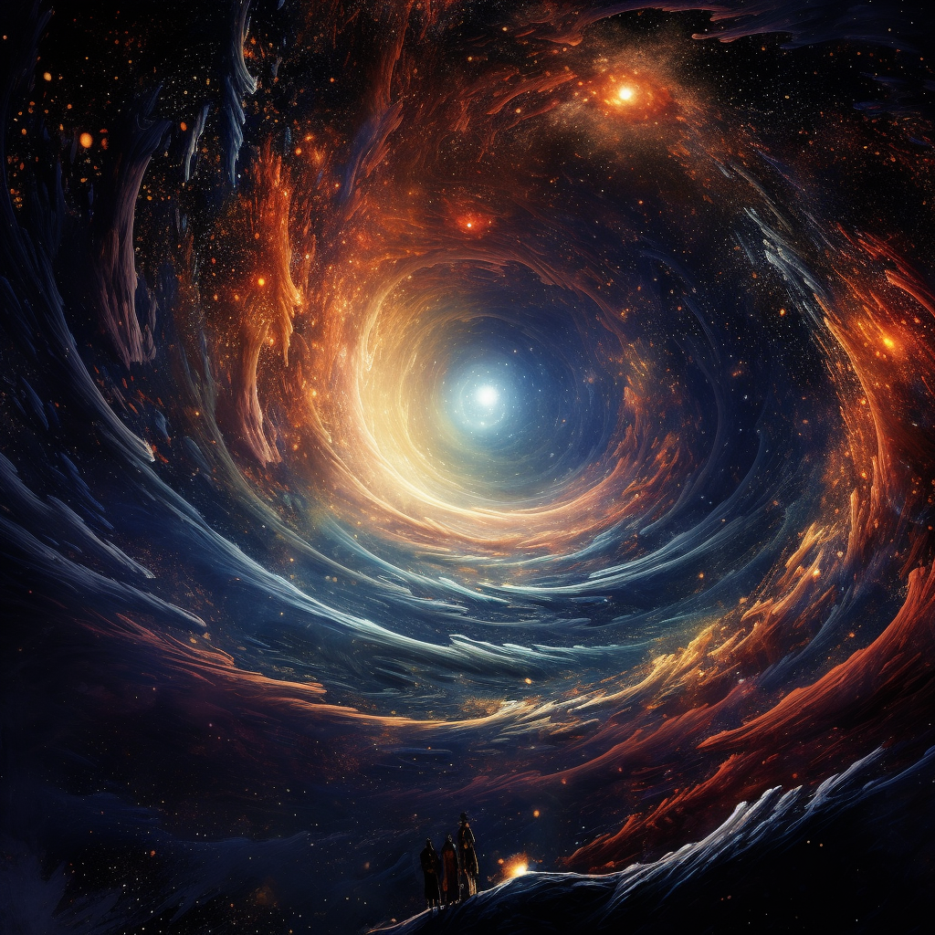 Mesmerizing Galactif Background with Space and Blackhole