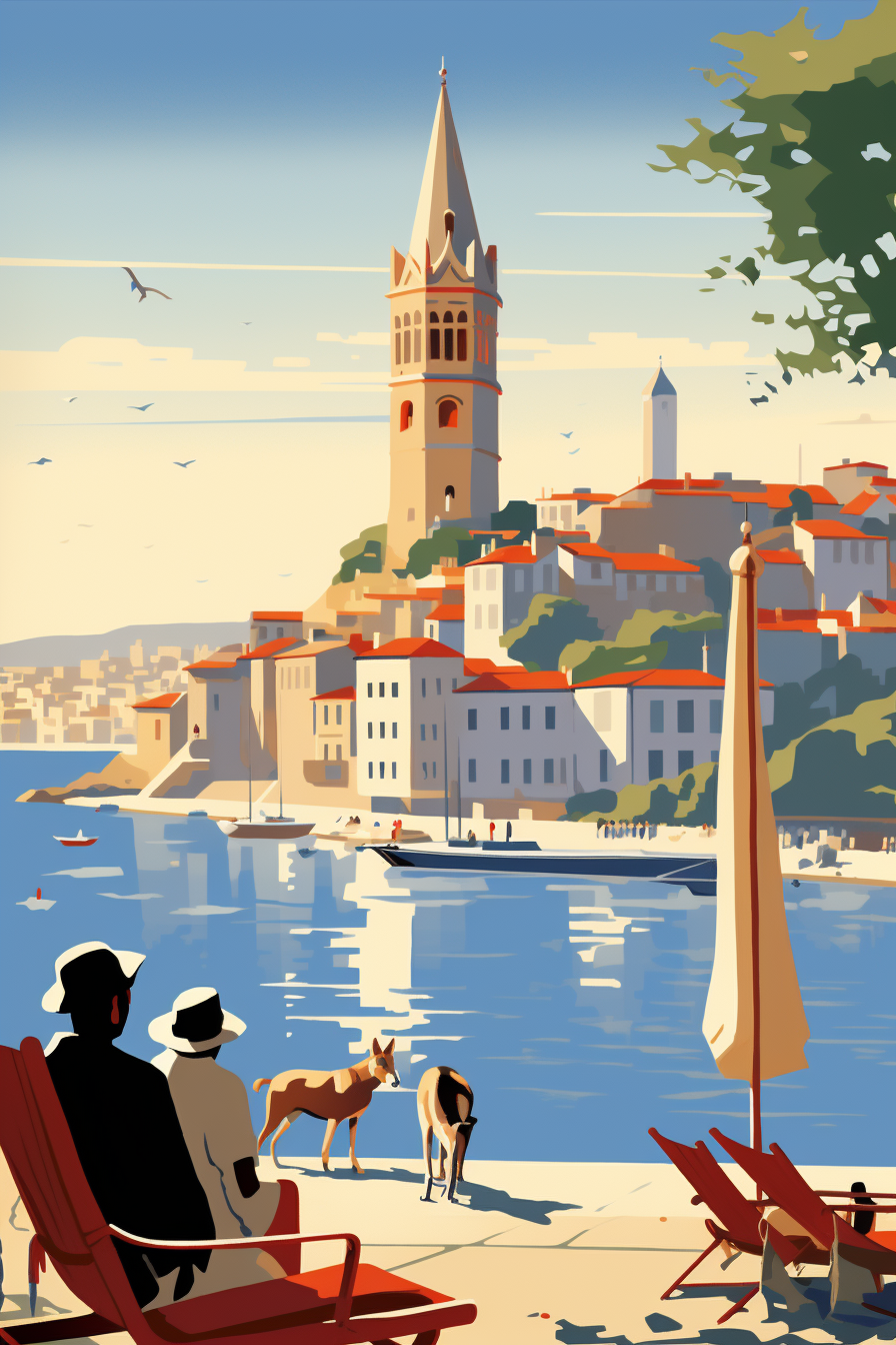 Stunning Galata Tower Istanbul Travel Poster