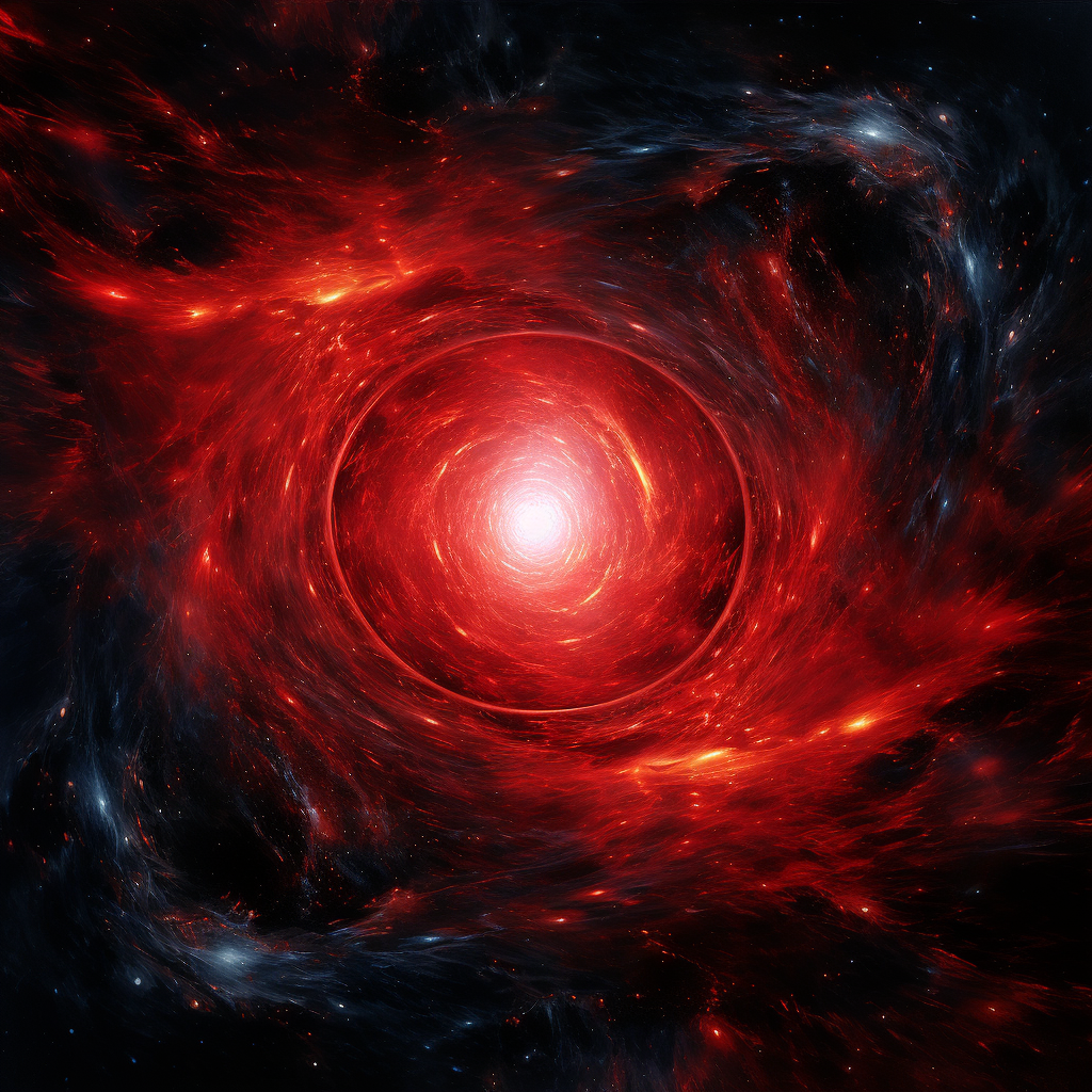 Muladhara Chakra in a Red Galaxy