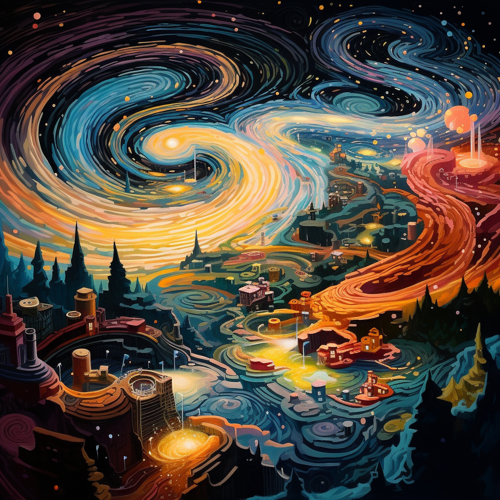 Galaxy Whirlpool Prompt Image