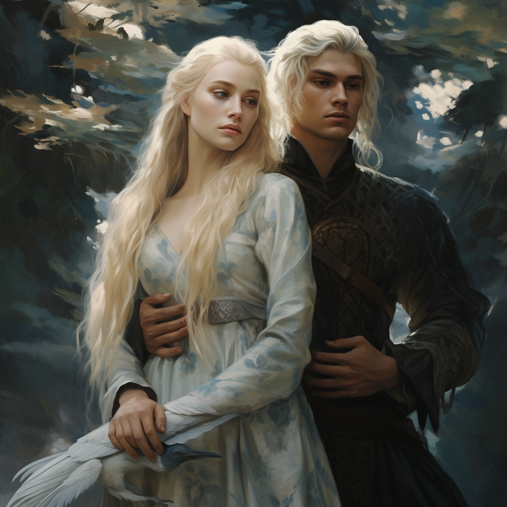 Blonde-haired brother and sister in Game of Thrones