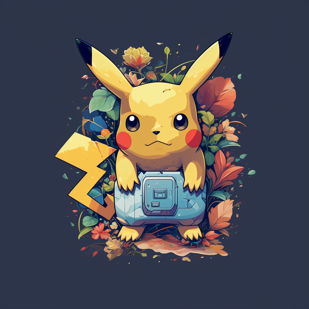 Vibrant gameboy pokemon art in pixel format