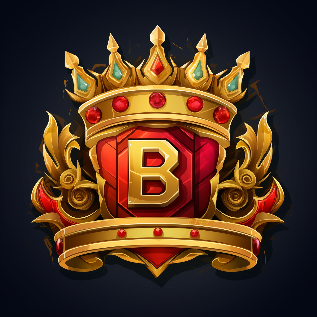 Logo with Crown and Laurel for Gaming Channel