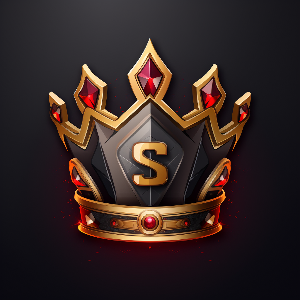 Logo with Crown and Laurel for Gaming Channel