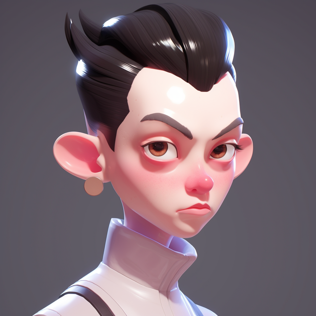 Male Gangster Astro Boy Portrait