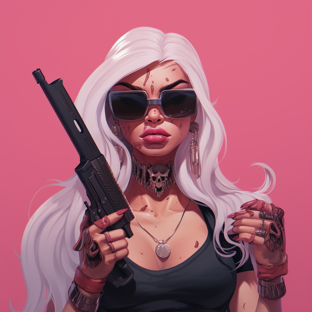 Gangster Barbie Female Portrait