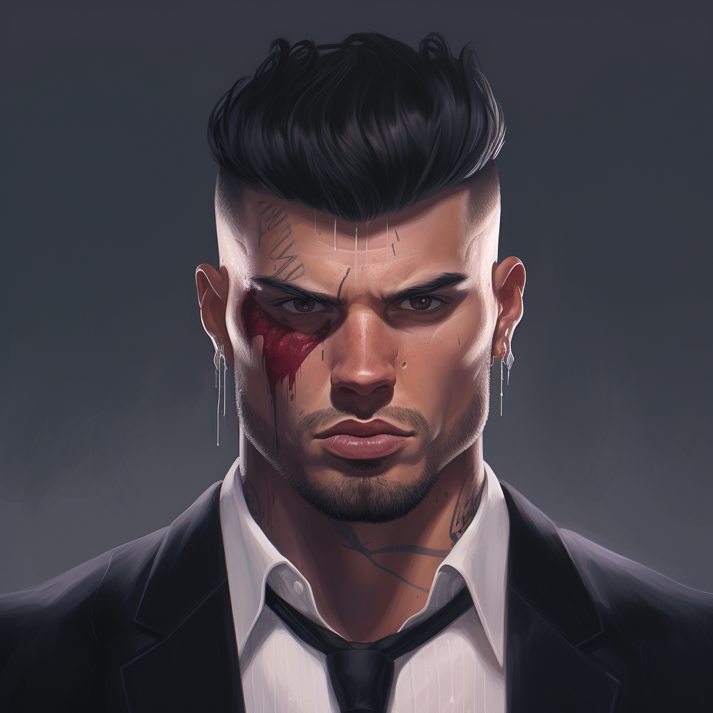 Gangster Fade Male Portrait