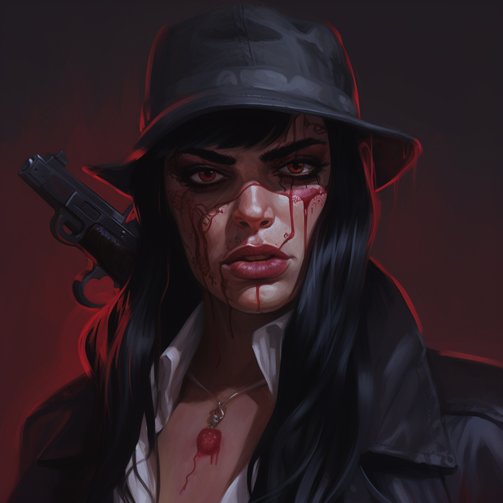 Female Gangster Jessica Portrait