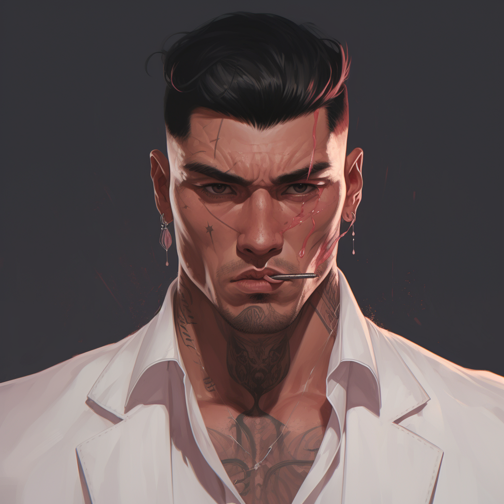 gangster lee male portrait