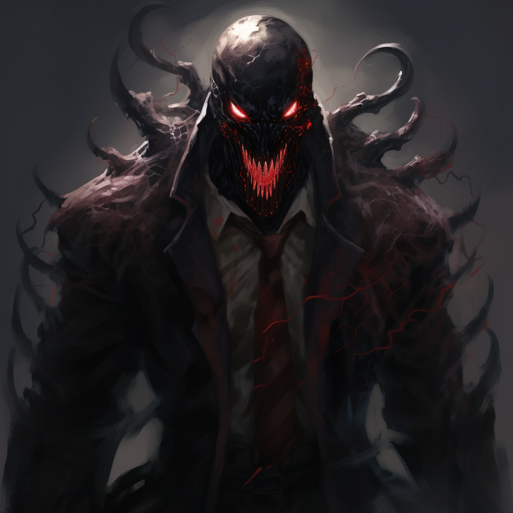 Male Gangster Venom Shadow Portrait