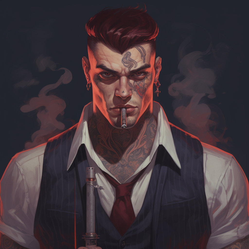 Gangster Alchemist Male Portrait