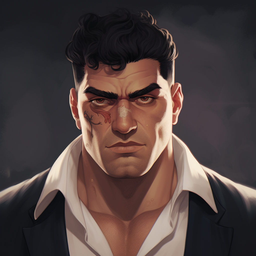 Gangster Moe Male Portrait