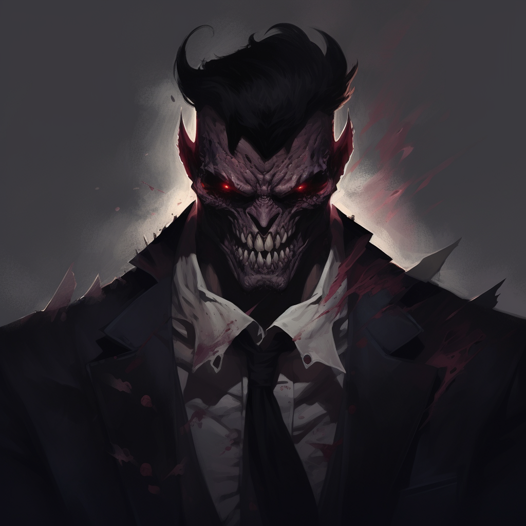 Gangster Shadow King Male Portrait