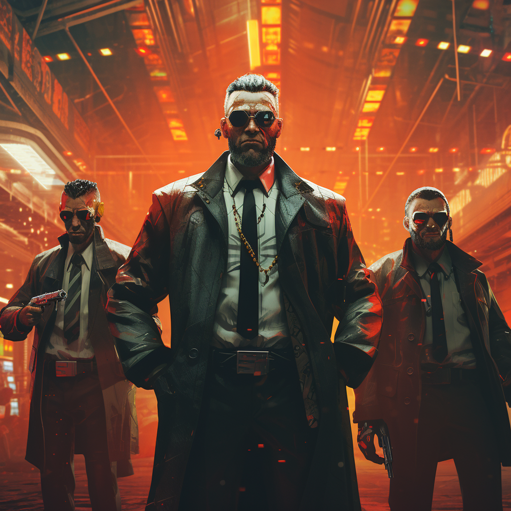 Gangsters in Cyberpunk Style