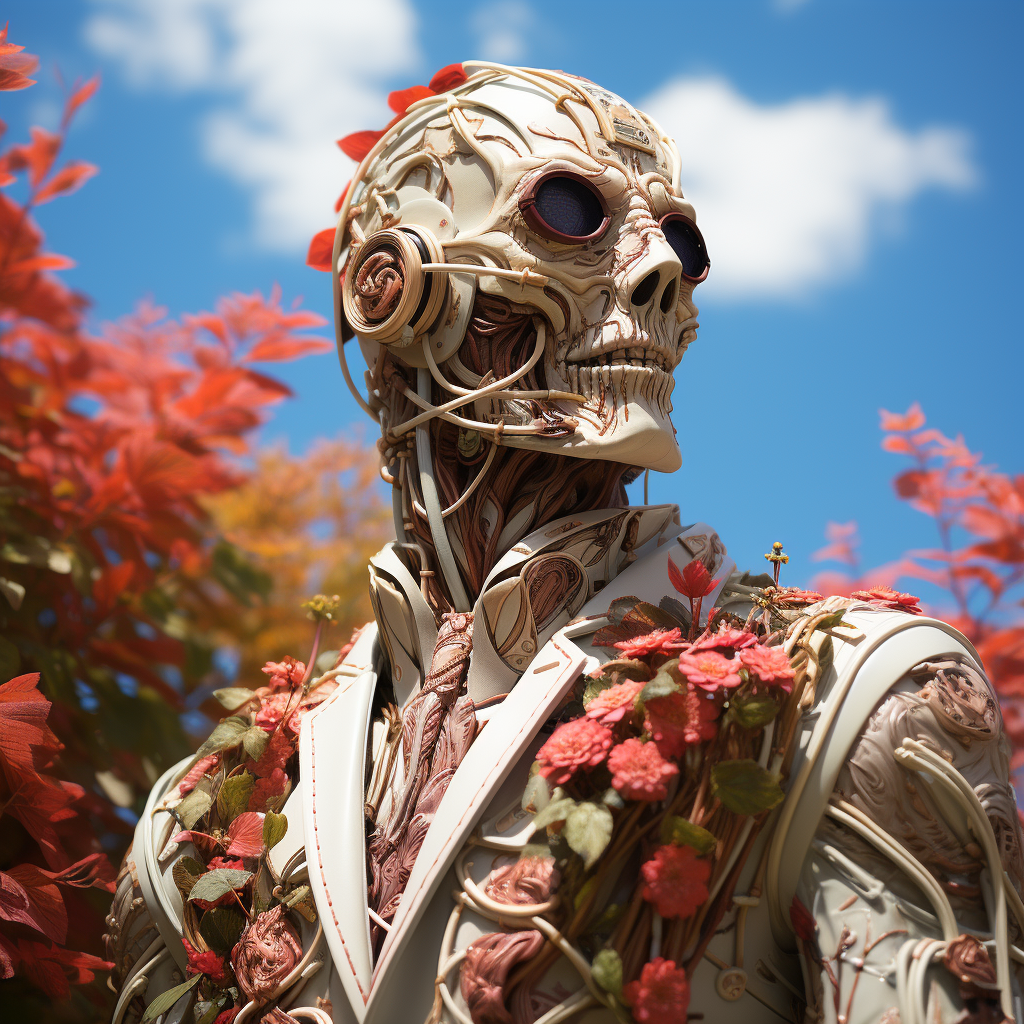 The Pale Man in the Beautiful Garden