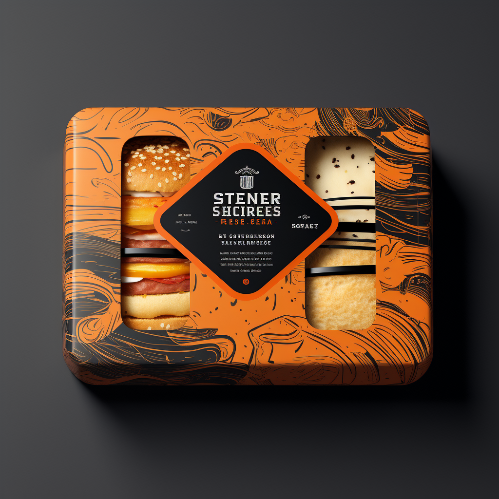 Gastronomie Cheeseburger packaging design