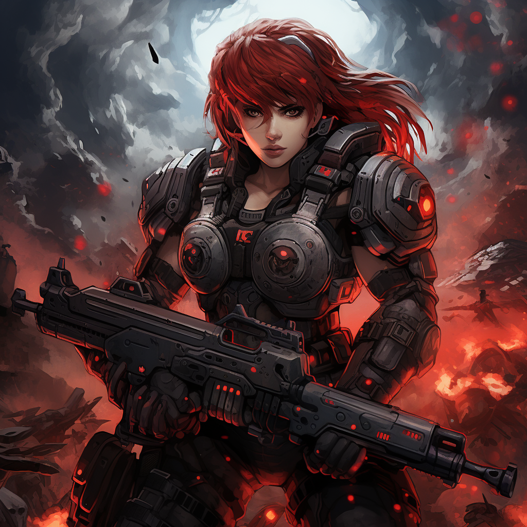 Anime style Gears of War