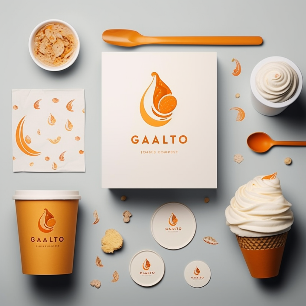 Luxurious Gelato Brand Logo Design