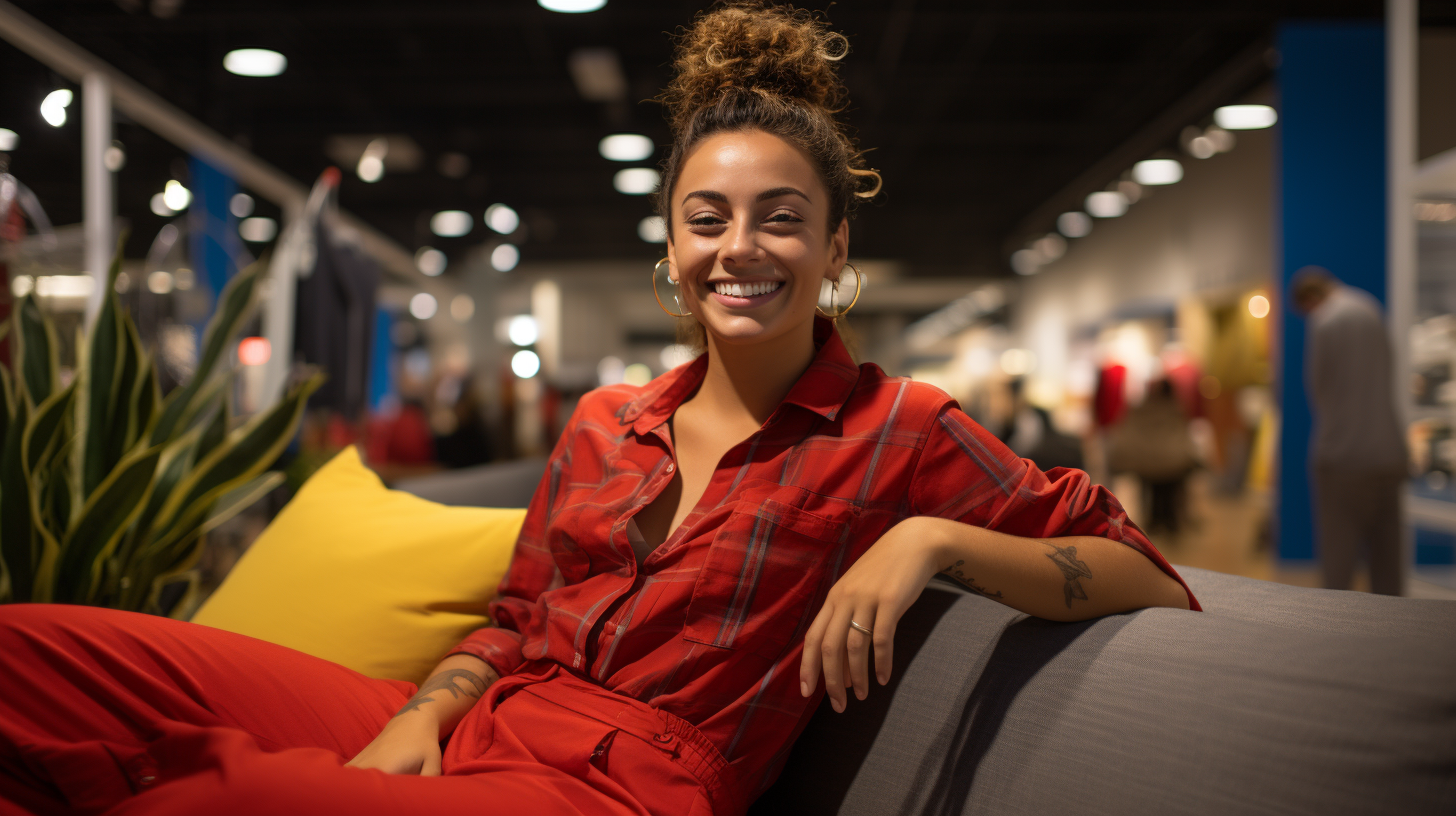 Gen Z Hispanic IKEA Co-worker Silk Pajama