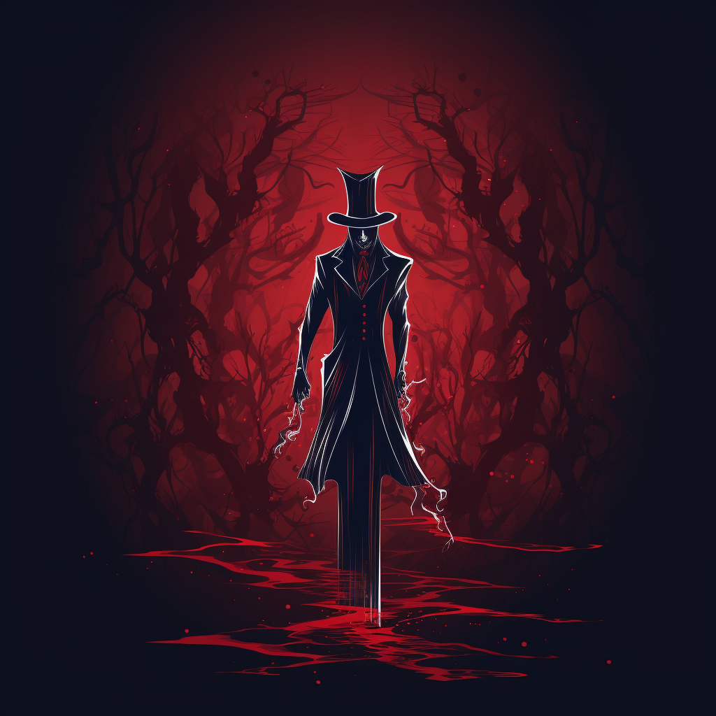 Gentleman Wizard with Crimson Cane Logo