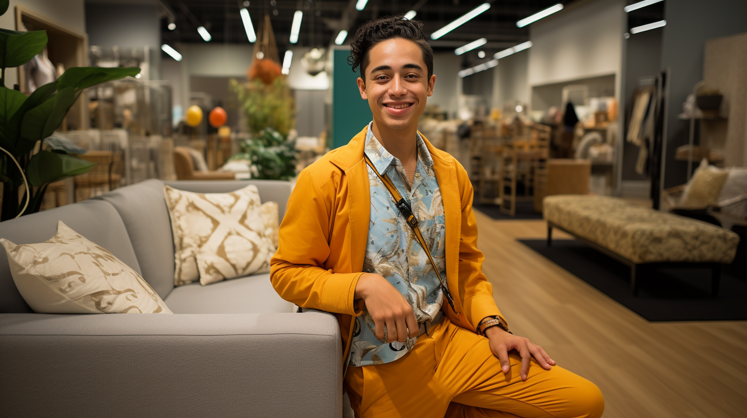 Gen Z Hispanic Ikea Coworker Pajama