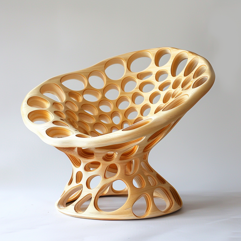 3D Printed Bamboo Chair Design