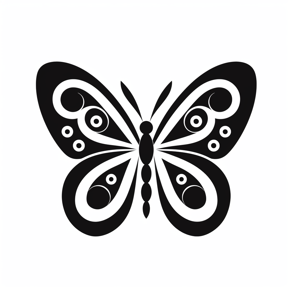 Butterfly Vector Silhouette Simple