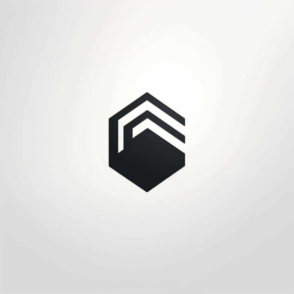 Clean Geometric Hexagon Logo