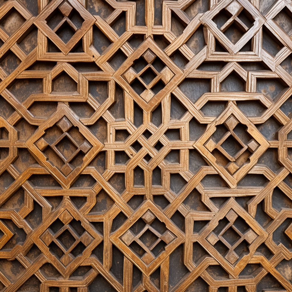 Beautiful geometric Moroccan pattern design