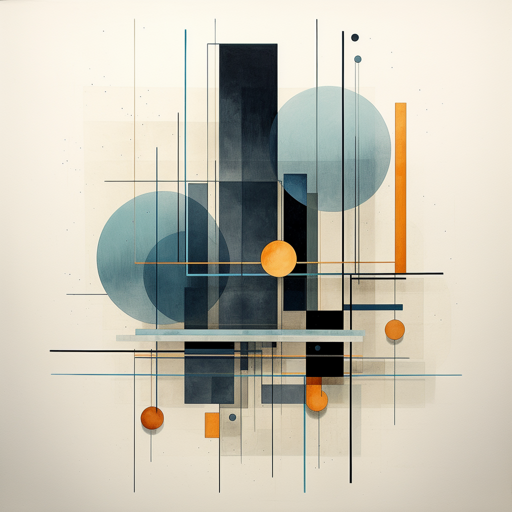 Abstract geometric design in sleek modern layout