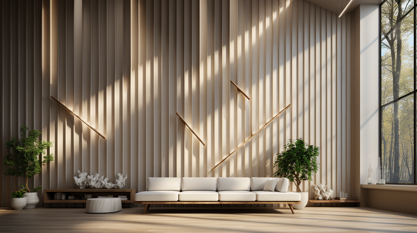 Geometric wallpaper birch stripes design