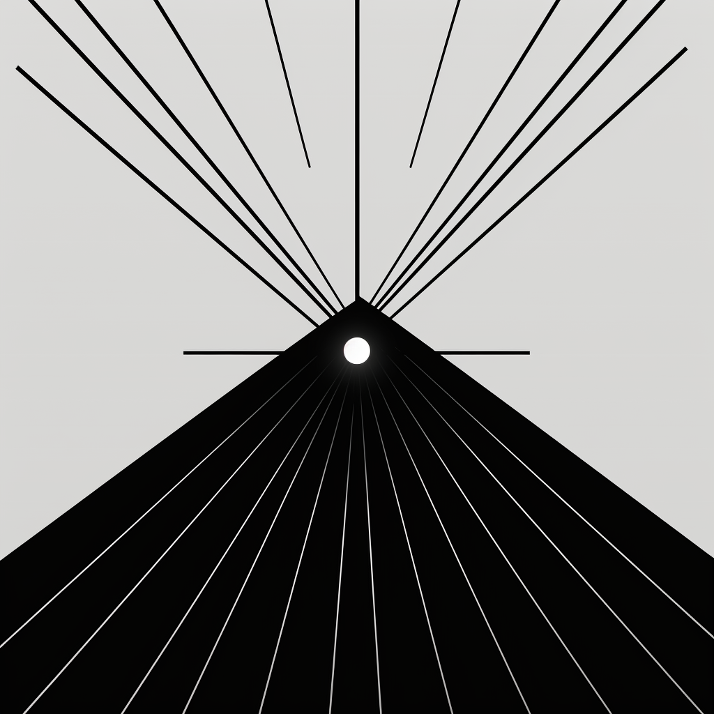 Simple Geometric Lines in Black and White