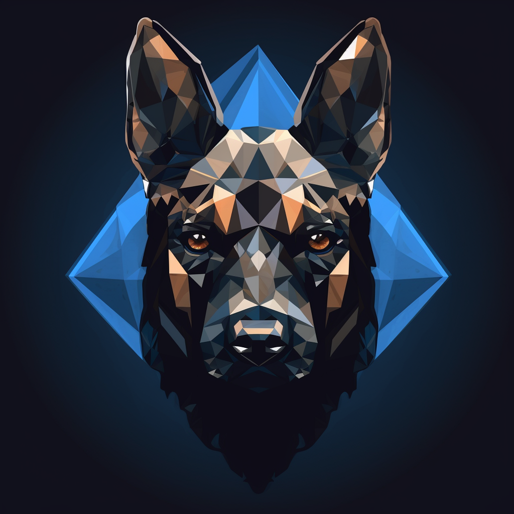 Geometrical Malinois Logo Design