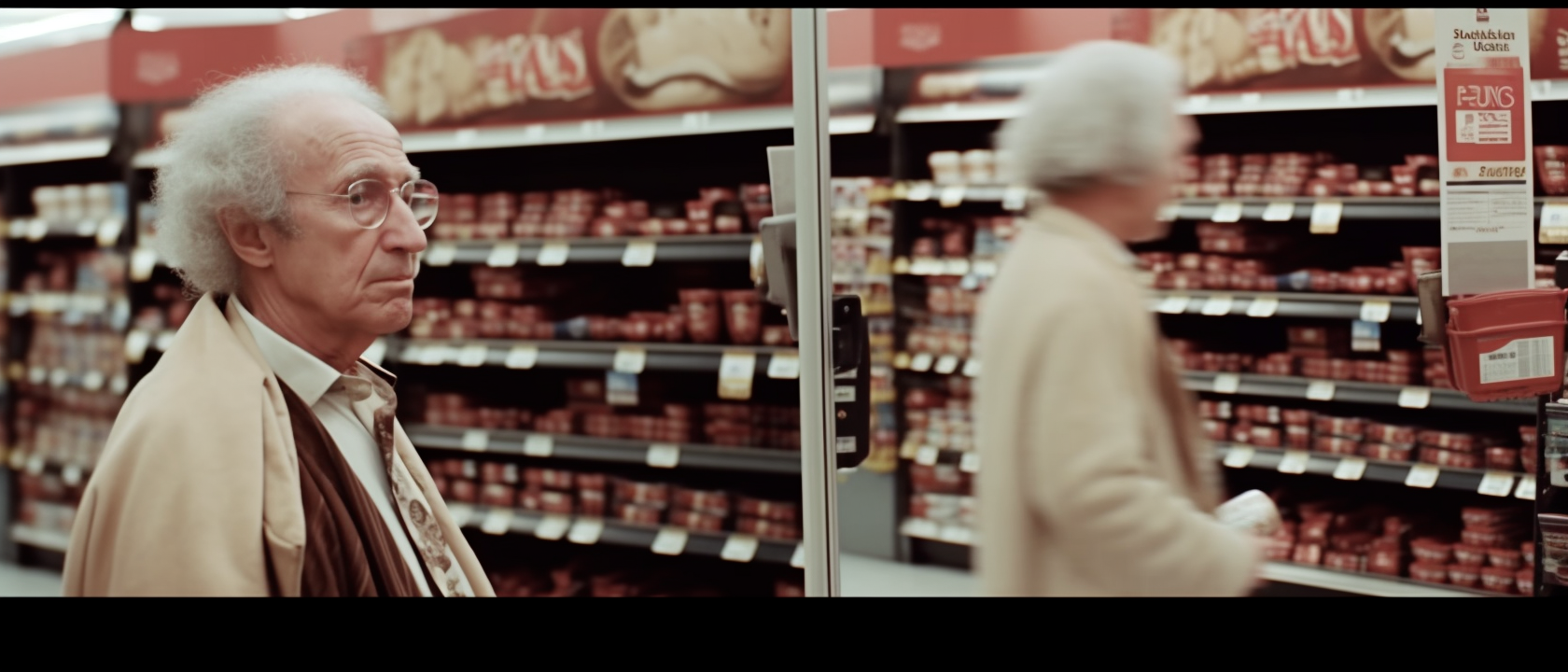 George Washington in a Wal-Mart, 1985